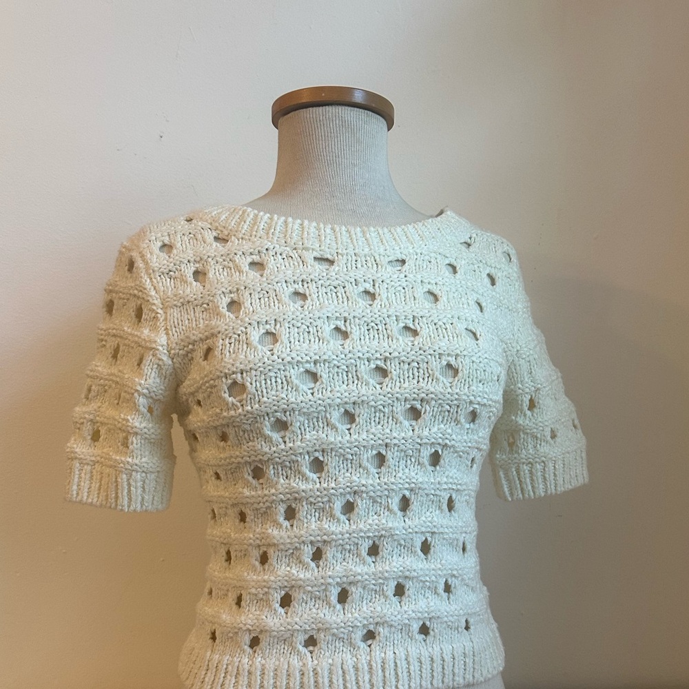 Bebe Ivory Knit Sweater